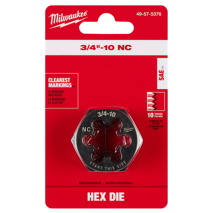 Troquel de roscado hexagonal MILWAUKEE de 1-7/16"