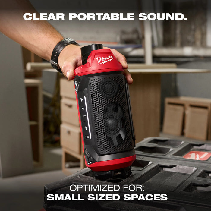 MILWAUKEE M12™ BLUETOOTH® Jobsite Speaker w/ PACKOUT™ Compatibility