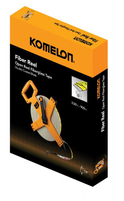Komelon 330'/100M Open Reel Fiberglass - Inch/Metric