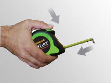 Komelon 25' x 1" Green Self-Lock - Inch/Engineer