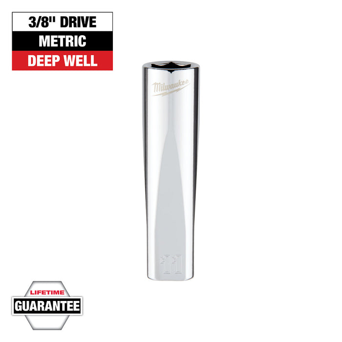 3/8" Drive 11mm Metric 6-Point Deep Socket