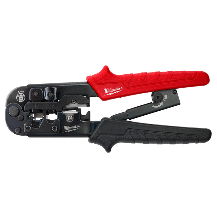 MILWAUKEE Ratcheting Pass-Through Crimper & Stripper