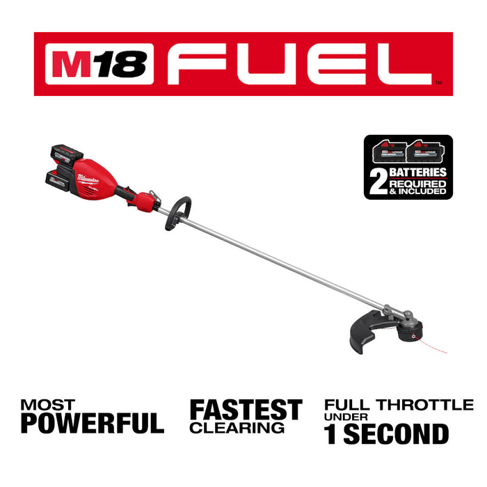 Kit de recortadora de hilo con batería dual MILWAUKEE M18 FUEL™ de 17"