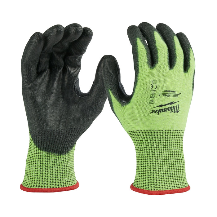 CUT 5 HIGH VIS GLOVES - M