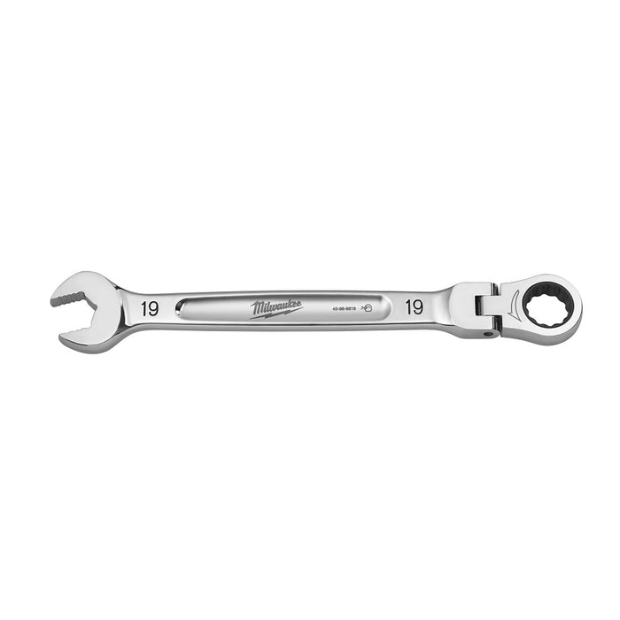 MILWAUKEE Flex Head Ratcheting Combination Wrench - Metric