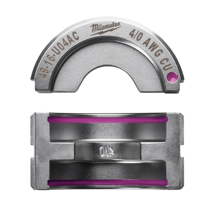 Troquel estilo U de COBRE MILWAUKEE 4/0 AWG