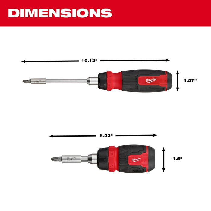MILWAUKEE 14-IN-1 Ratcheting Multi-Bit & 8-IN-1 Ratcheting Compact Multi-Bit Screwdriver Set