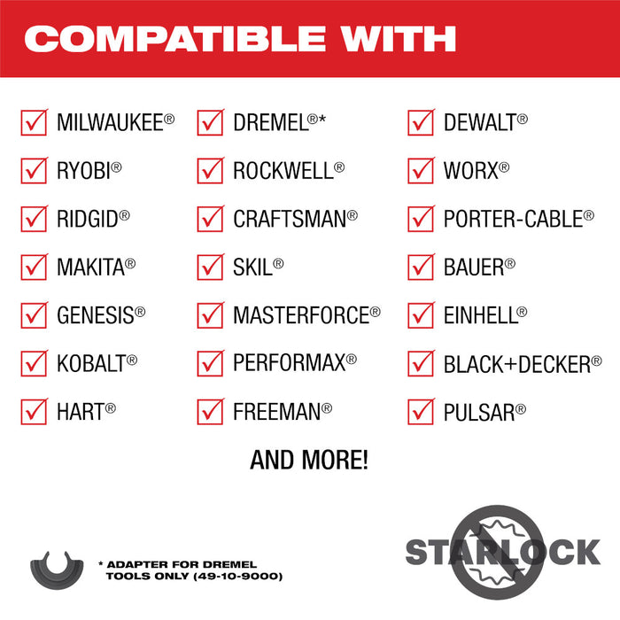 Cuchillas para madera de acero con alto contenido de carbono OPEN-LOK™ de ajuste universal de 2-1/2" MILWAUKEE