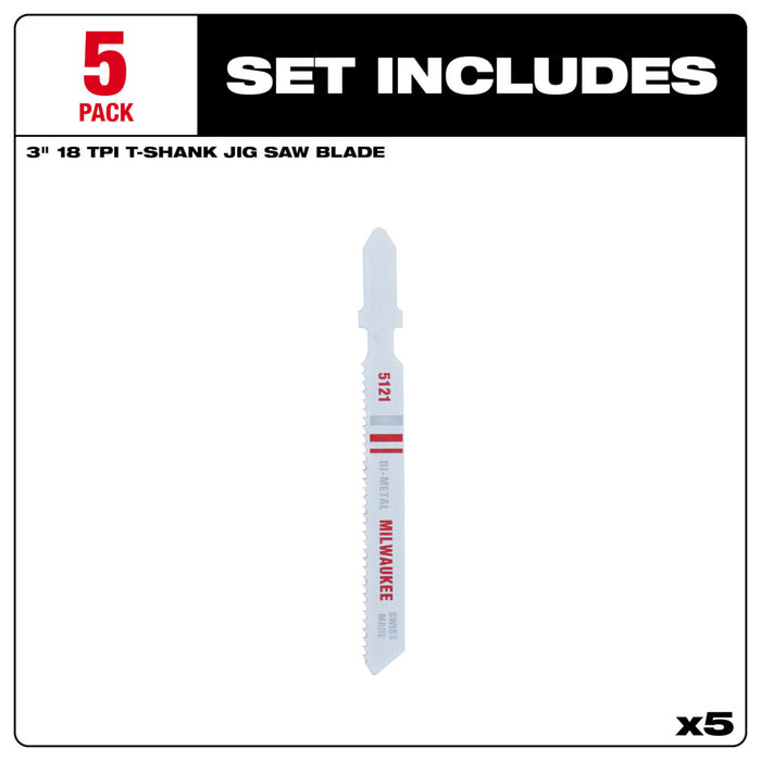 Milwaukee Tools (5)JIG SAW BL METAL 18T 3L 48-42-5121