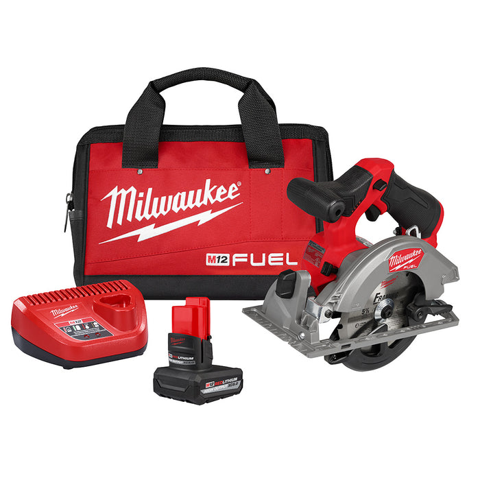 Kit de sierra circular MILWAUKEE M12 FUEL™ de 5-3/8”