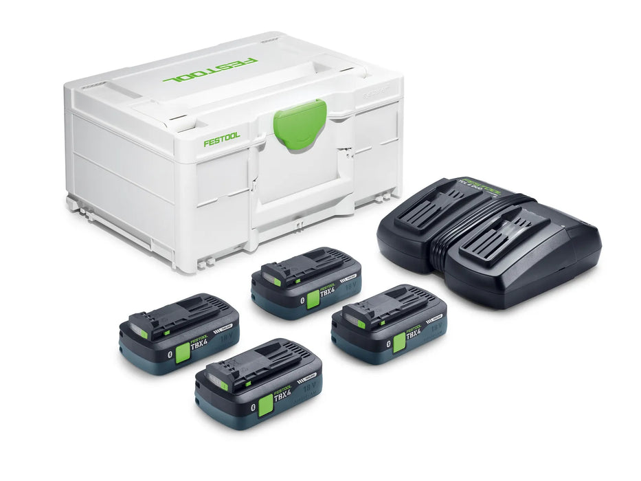 FESTOOL Energy Set SYS 18V 4xTBX4/TCL6DUO
