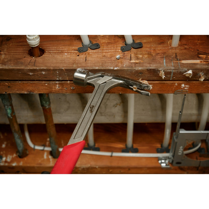 MILWAUKEE 28 oz. Milled Face Framing Hammer