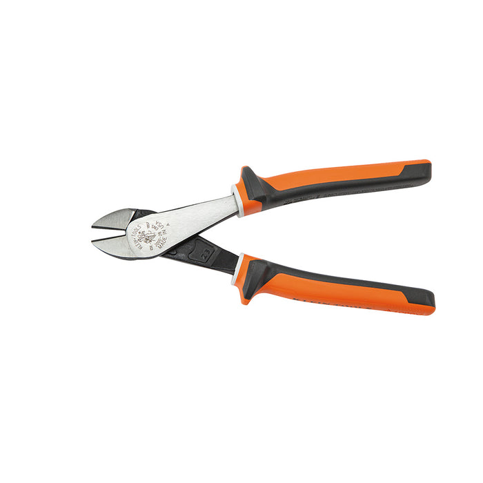 KLEIN TOOLS 8" Heavy-Duty Insulated Tapered Nose Diagonal Cutting Pliers