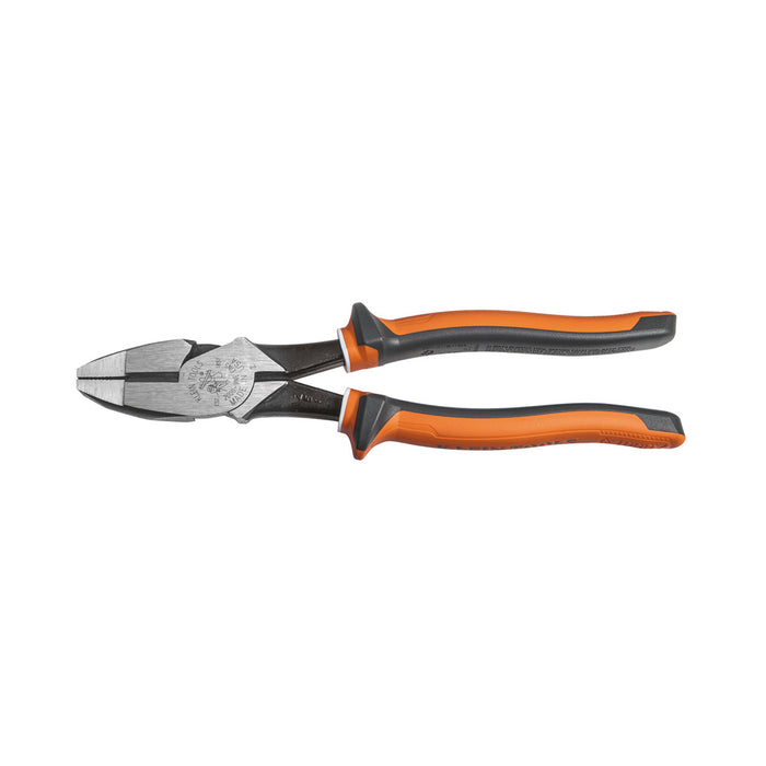 KLEIN TOOLS 9" Heavy-Duty Insulated New England Nose Side Cutting Pliers