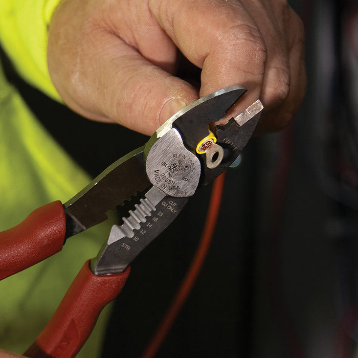 KLEIN TOOLS Forged Steel Wire Crimper, Cutter, & Stripper