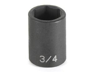 Grey Pneumatic 1/2" Drive x 1/2" Standard Socket