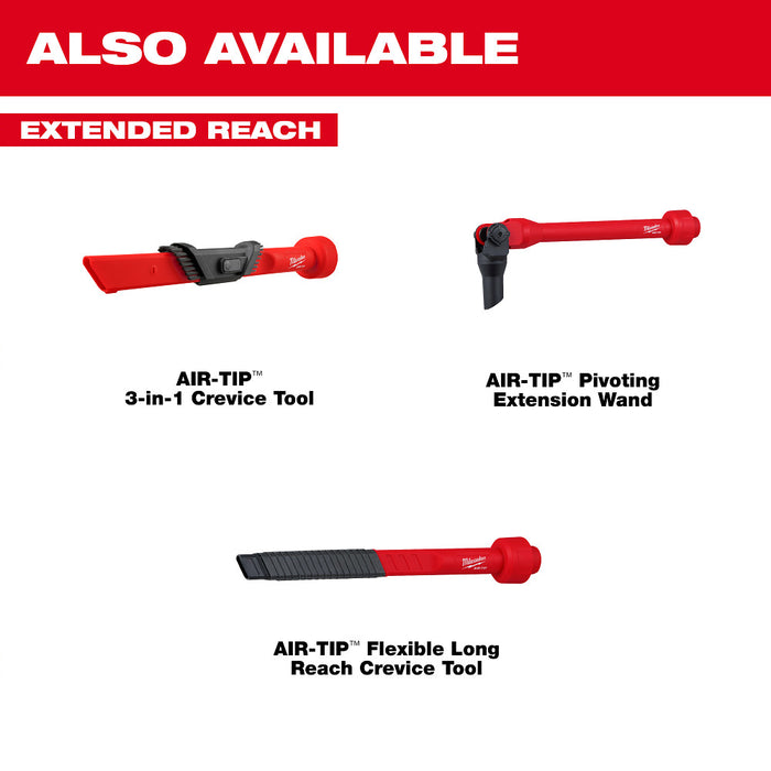 MILWAUKEE AIR-TIP™ Flexible Long Reach Crevice Tool