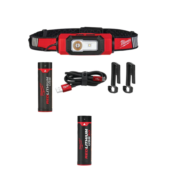 MILWAUKEE REDLITHIUM™ USB BEACON™ Hard Hat Light & FREE REDLITHIUM™ USB 3.0 Battery