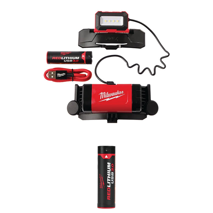 MILWAUKEE BOLT™ REDLITHIUM™ USB Headlamp & FREE REDLITHIUM™ USB 3.0 Battery