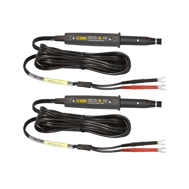 AEMC 2118.77 Kelvin Probes 10 ft (10A, Spring Loaded)