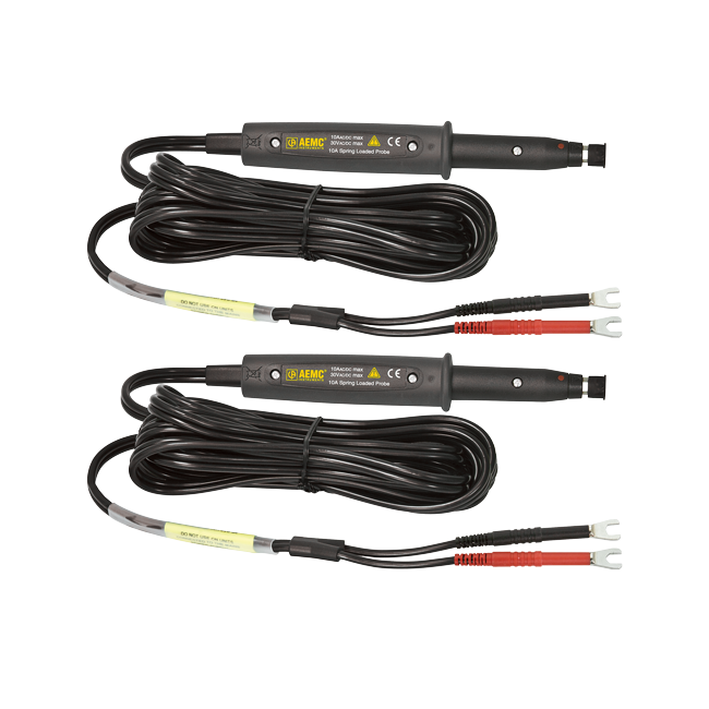 AEMC 2118.78 Kelvin Probes 20 ft (10A, Spring Loaded)