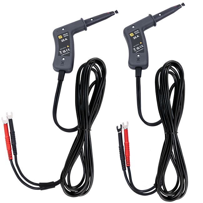 AEMC 2118.84 Kelvin Probes Pistol Grip 10 ft 25A, Spring Loaded