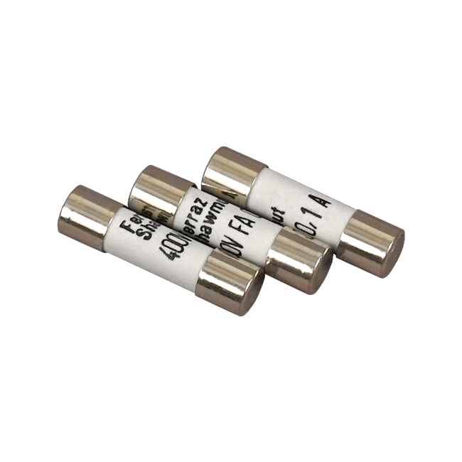 AEMC 2119.84 Fuse – Set of 3, FF, 0.1A, 380V, 10kA, 5 x 20mm, for Models 5050, 5060, 5070 & 6505