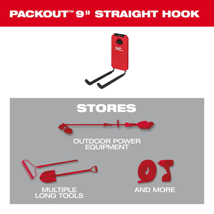 MILWAUKEE PACKOUT™ 9” Straight Hook