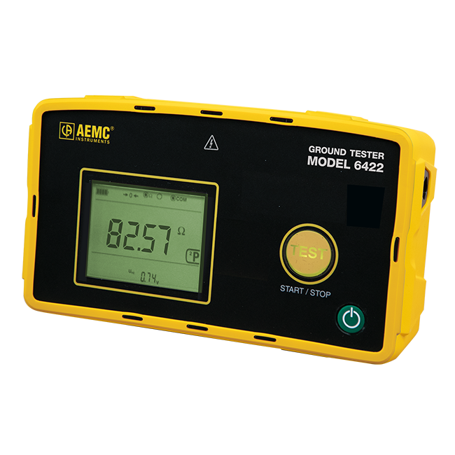 AEMC 2135.56 Ground Resistance Tester Model 6422 Kit-150ft (Digital, 3-Point) (Cat #2135.55 & Cat #2135.35)
