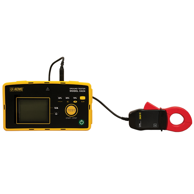 AEMC 2135.58 Ground Resistance Tester Model 6424 Kit-150ft (Digital, 3-Point) (Cat #2135.57 & 2135.35)