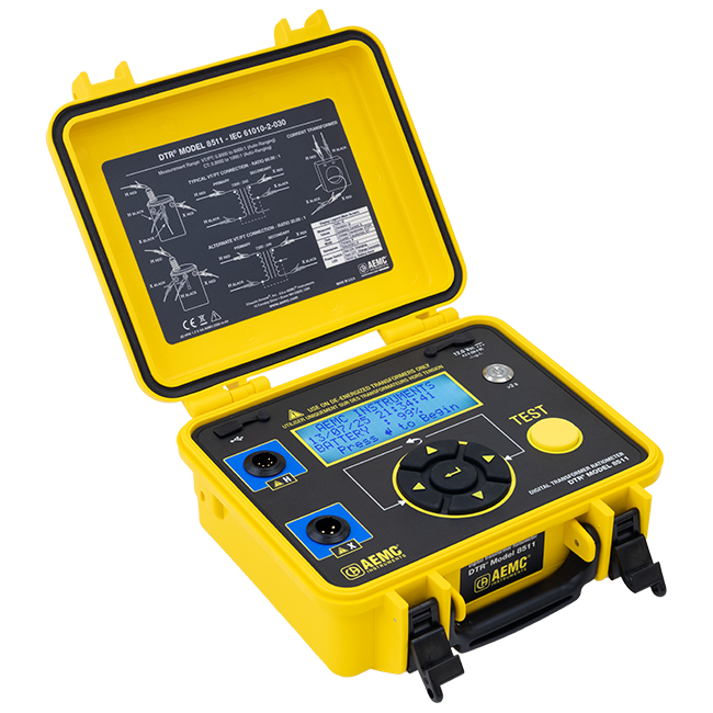 AEMC 2136.55 Digital Transformer Ratiometer DTR® Model 8511 (110/220V)