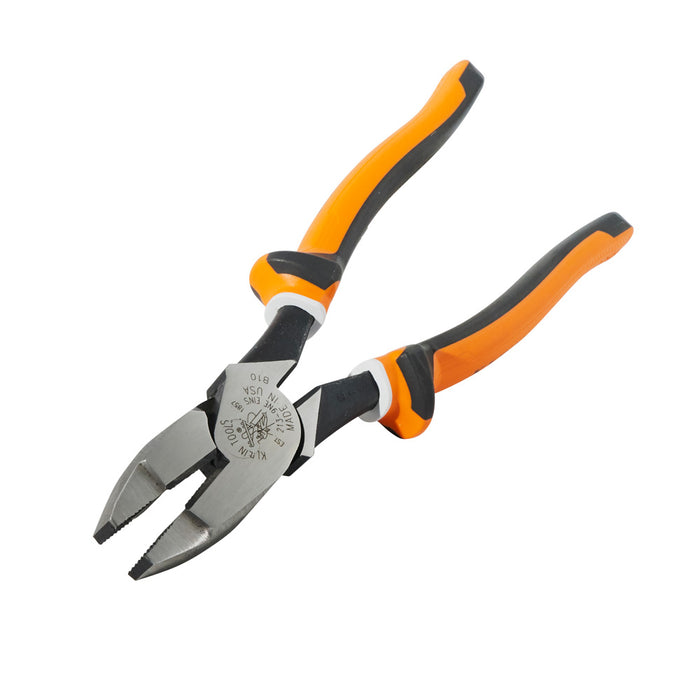 KLEIN TOOLS 9" Insulated New England Nose High Leverage Side Cutting Pliers