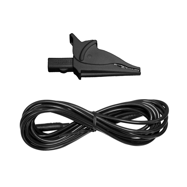AEMC 2140.44 Lead – One 10 ft (3M) Black Lead w/Black Alligator Clip for PowerPad & PEL series