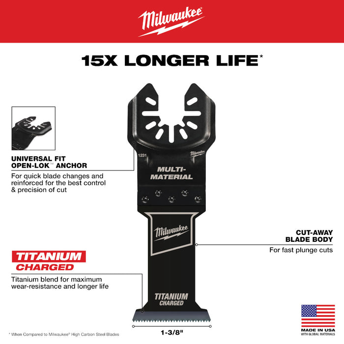 MILWAUKEE 6 PC. OPEN-LOK™ Multi-Tool Blade Variety Kit