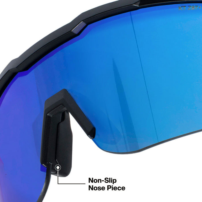 Klein Tools Mirrored Blade Safety Glasses, Blue Lens