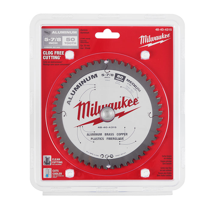 MILWAUKEE 5-7/8" 50T Circular Saw Metal Cutting Blade