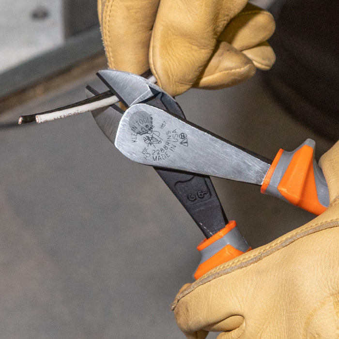 KLEIN TOOLS 8" Insulated Diagonal Cutting Pliers