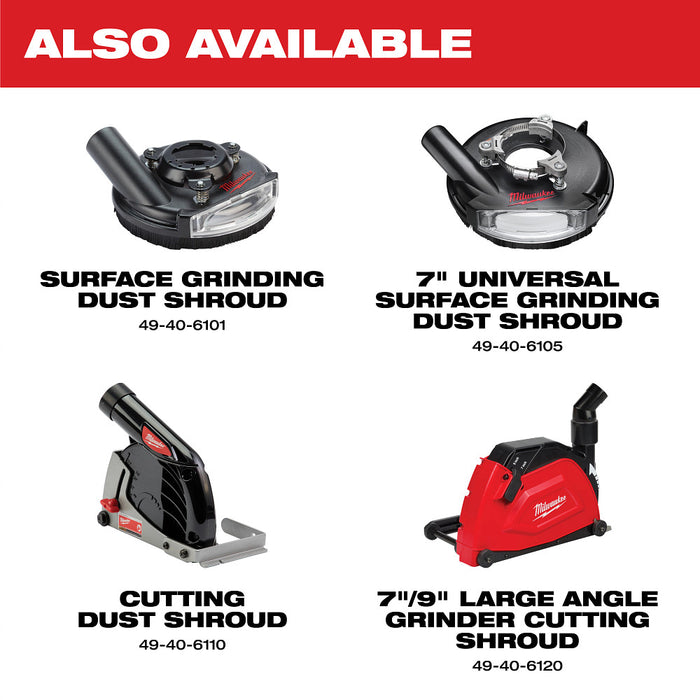 Cubierta antipolvo para pulido de superficies MILWAUKEE de 4" - 5"