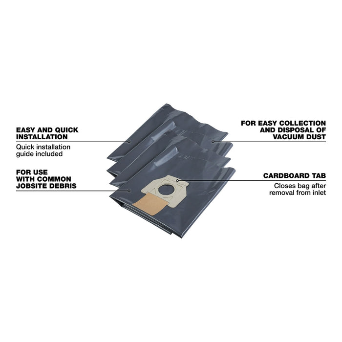 MILWAUKEE Plastic Dust Bags (5 PACK)