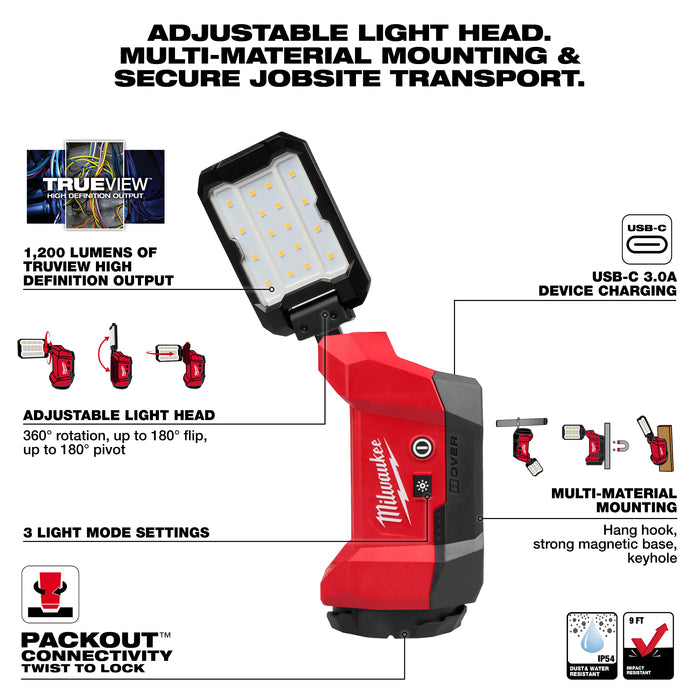 Milwaukee M12™ ROVER Flood Light w PACKOUT 2350-20