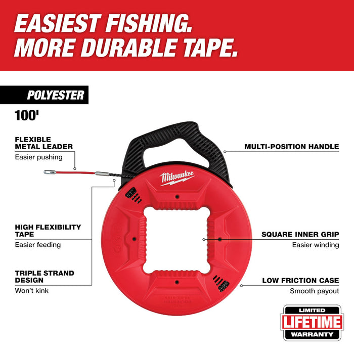 MILWAUKEE Polyester Fish Tape