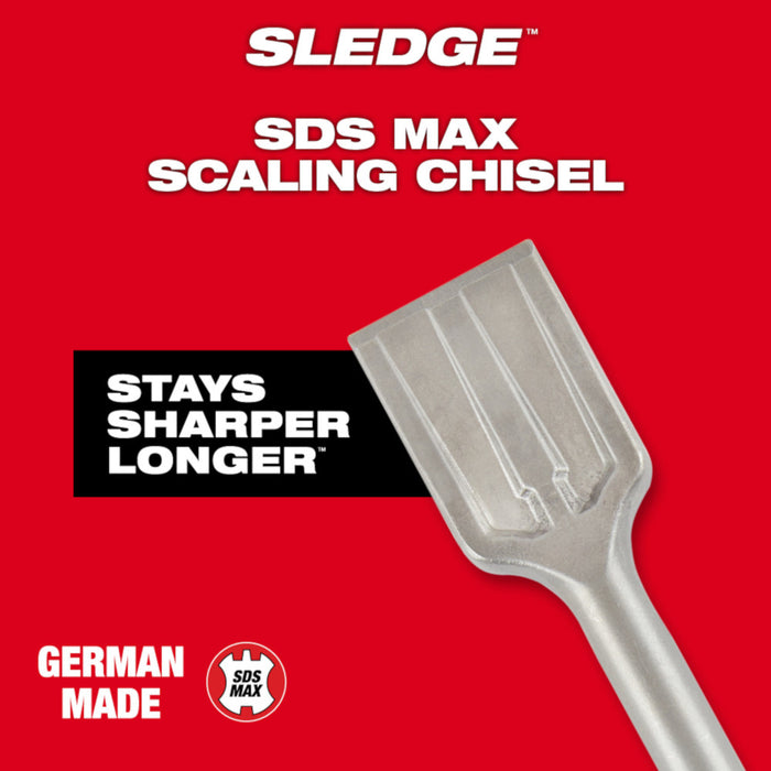 Milwaukee Tools SDS MAX SLEDGE 2" Scaling Chisel 48-62-4084