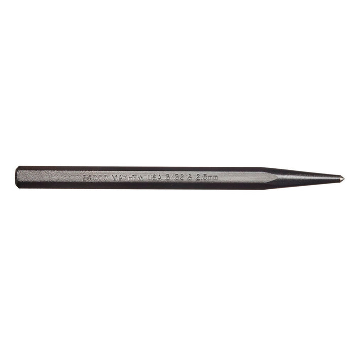 Mayhew Center Punch 3/32"-2.5mm x 4"