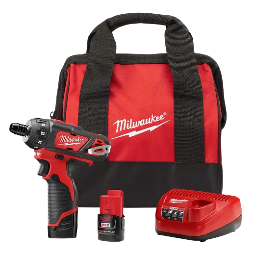 Kit de destornillador hexagonal de 2 velocidades MILWAUKEE M12™ de 1/4”