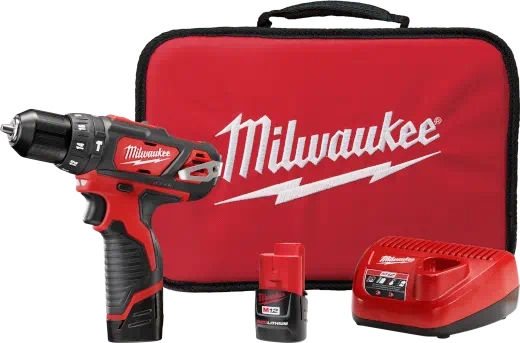 Kit de taladro percutor/destornillador MILWAUKEE M12™ de 3/8”