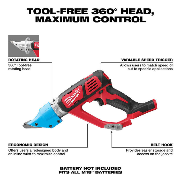 M18™ Cordless 14 Gauge Double Cut Shear 2636-20