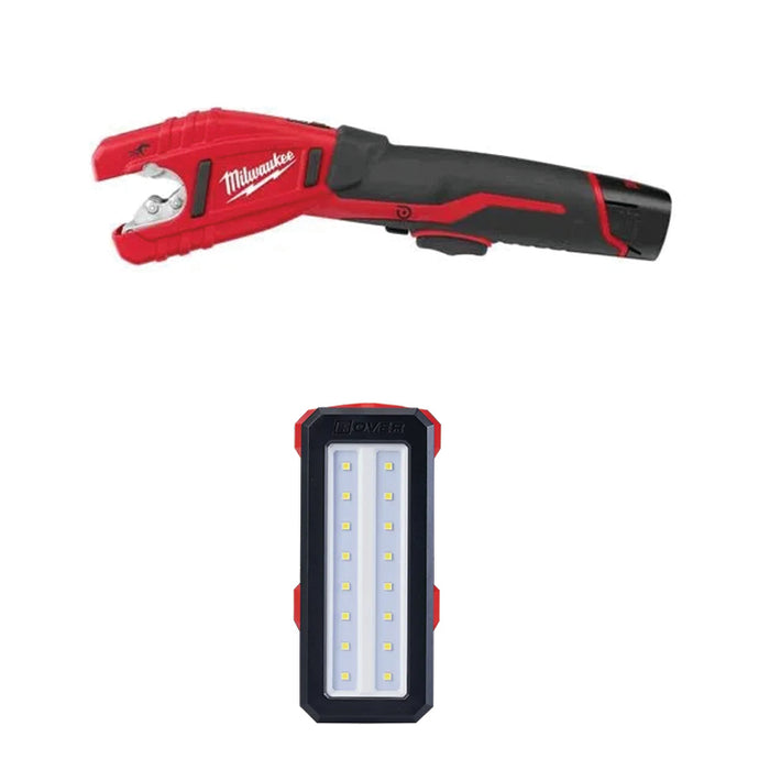 MILWAUKEE M12™ Copper Tubing Cutter Kit & FREE M12™ ROVER™ Service & Repair Flood Light w/ USB Charging