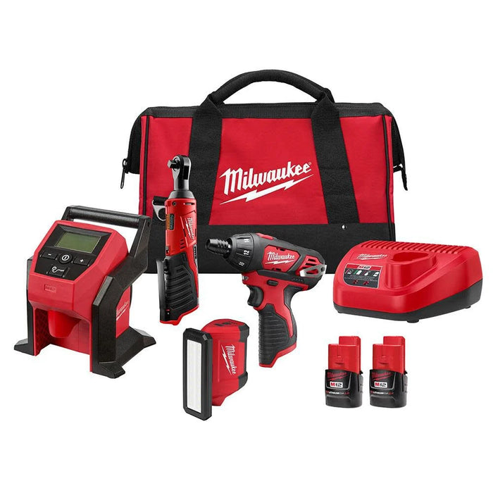 MILWAUKEE M12™ 4 PC. Combo Kit