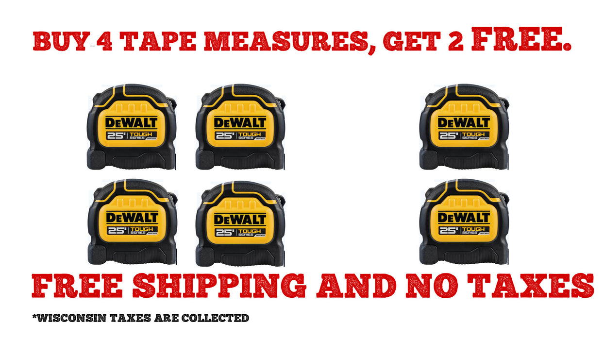 Cinta métrica DEWALT TOUGHSERIES™ de 25'