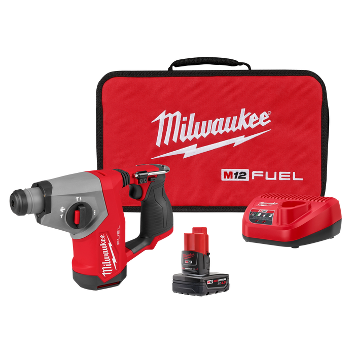 MILWAUKEE M12 FUEL™ 5/8” SDS PLUS Rotary Hammer Kit